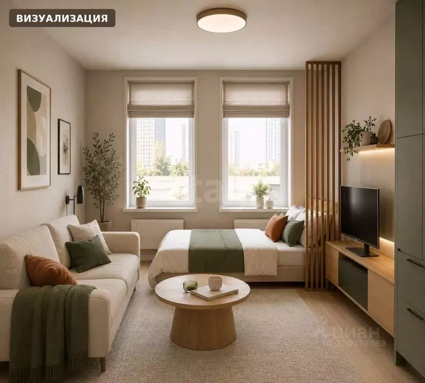 Студия Москва Производственная ул., 19Ак3 (20.5 м) - Фото 1