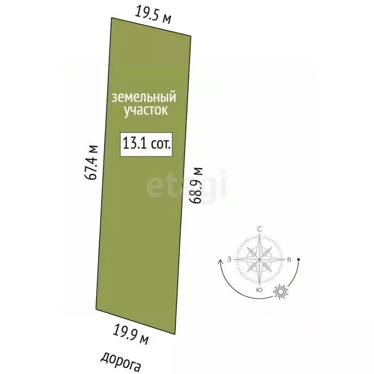 Участок в Тюменская область, Тюмень Ягодное СНТ, ул. Заречная (13.0 ... - Фото 2