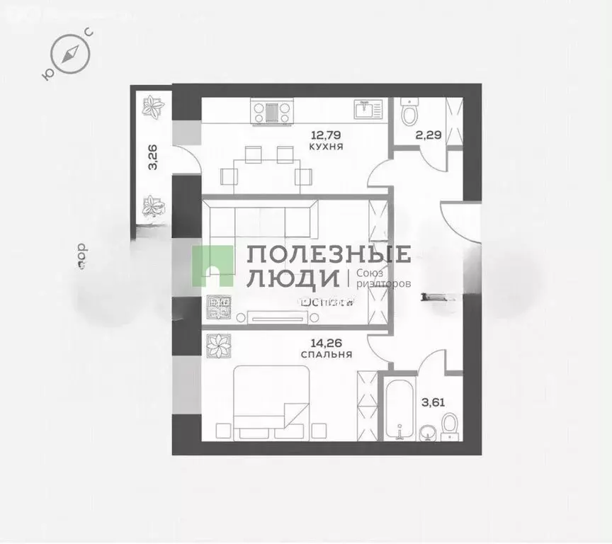 2-комнатная квартира: Красноярск, ЖК Сити-квартал Октябрьский (63.55 ... - Фото 0