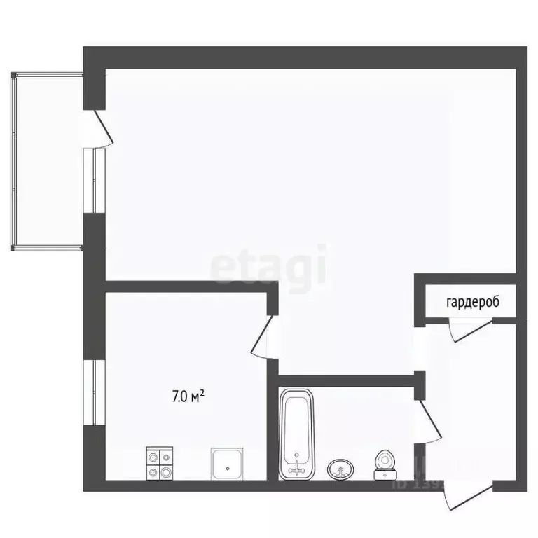 1-к кв. Свердловская область, Тавда ул. Карла Маркса, 1Б (28.4 м) - Фото 1