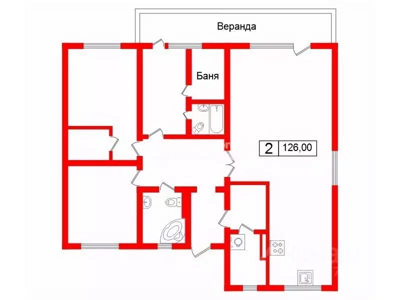 Дом в Ленинградская область, Ломоносовский район, Пениковское с/пос, ... - Фото 2