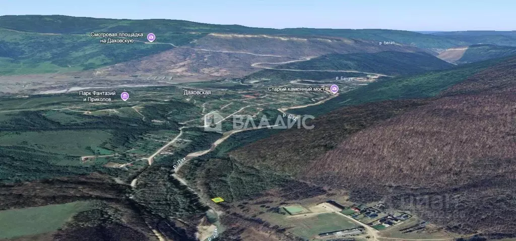 Участок в Адыгея, Майкопский район, Даховская ст-ца ул. Горького (5.7 ... - Фото 1