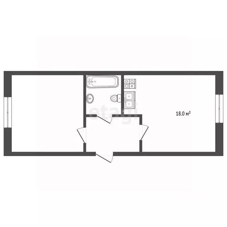 1-к кв. Пермский край, Пермь Белозерская ул., 30А (40.8 м) - Фото 2