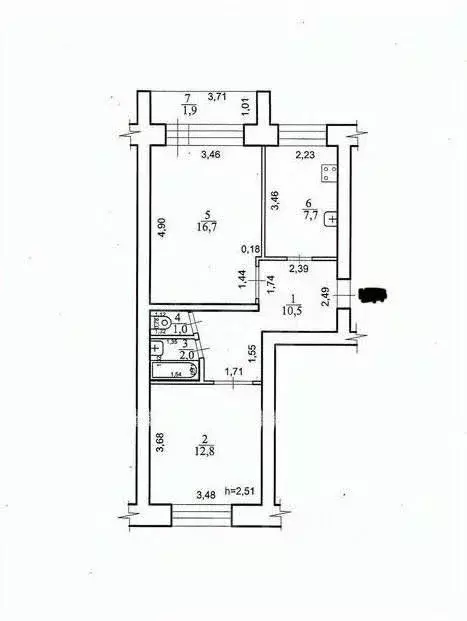 2-к кв. Забайкальский край, Чита Угданская ул., 40 (50.7 м) - Фото 2