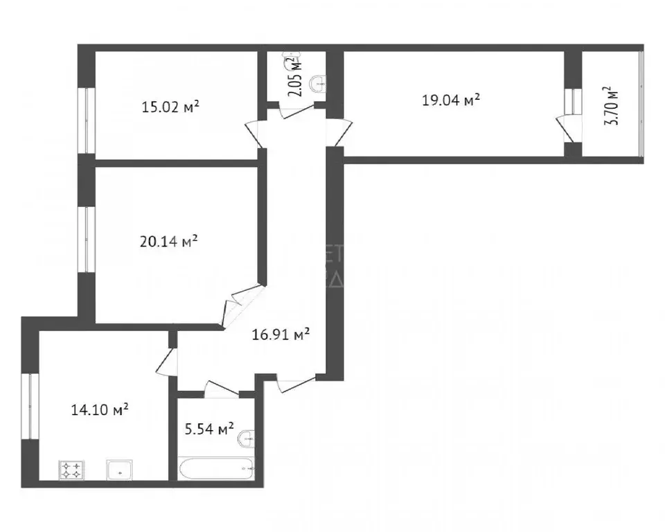 3-к кв. Тюменская область, Тюмень Широтная ул., 209 (100.0 м) - Фото 2