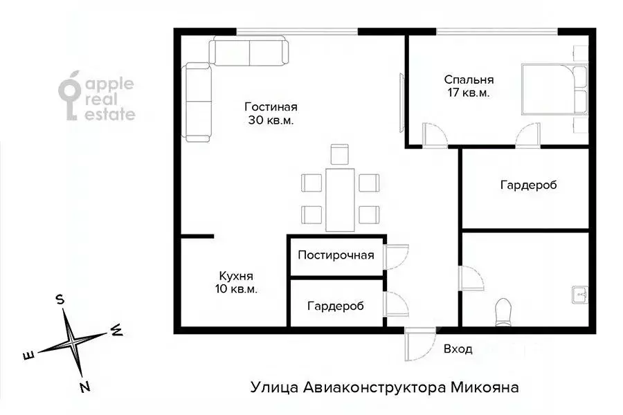 2-к кв. Москва Ходынский бул., 20А (70.0 м) - Фото 1