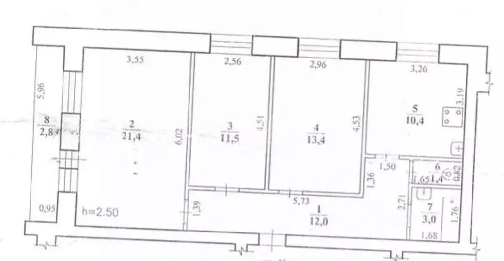 3-к кв. Забайкальский край, Чита ул. Журавлева, 74 (73.1 м) - Фото 2