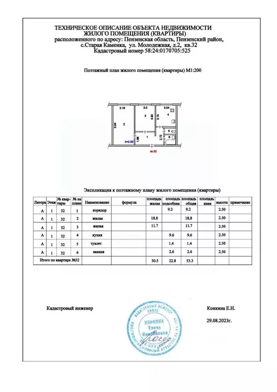 2-к кв. Пензенская область, Пензенский район, Старокаменский ... - Фото 0