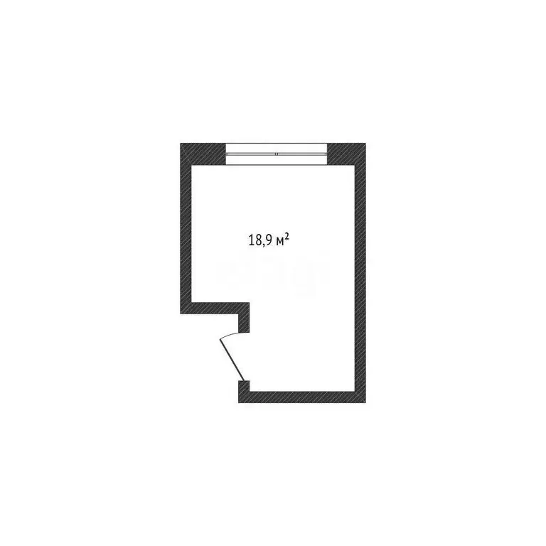 1к в -комнатной квартире (19 м) - Фото 1