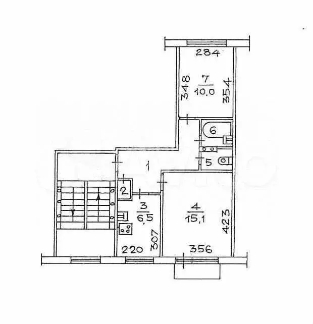 2-к. квартира, 43,9 м, 2/5 эт. - Фото 0