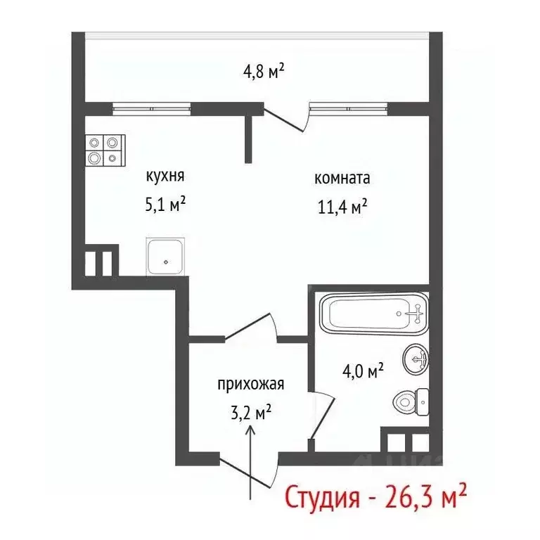 Студия Свердловская область, Верхняя Пышма ул. Александра Козицына, 9 ... - Фото 2