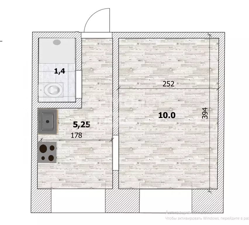 1-к кв. Ульяновская область, Ульяновск Амурская ул., 4А (16.5 м) - Фото 1