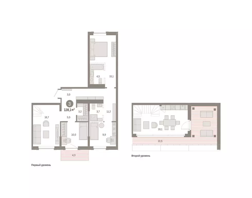 3-комнатная квартира: Омск, Кировский округ (128.11 м) - Фото 2