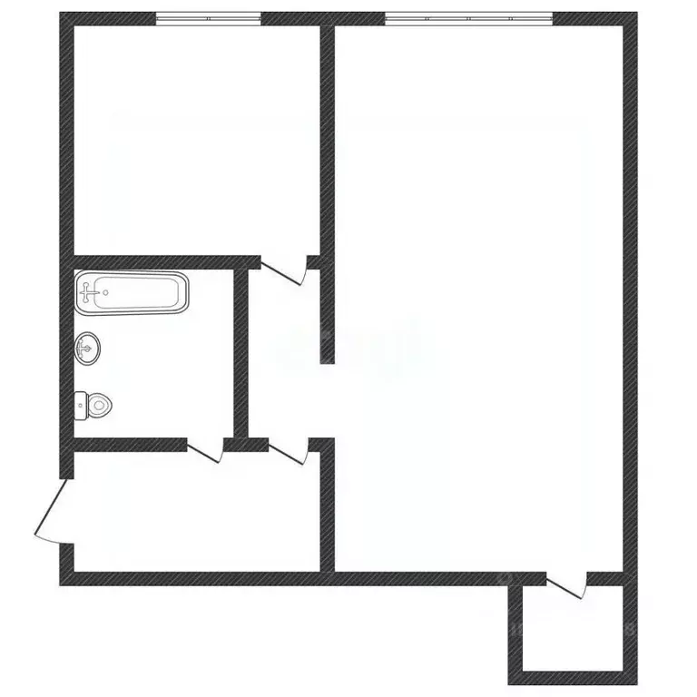 1-к кв. Тверская область, Тверь ул. Мусоргского, 6к2 (31.8 м) - Фото 1