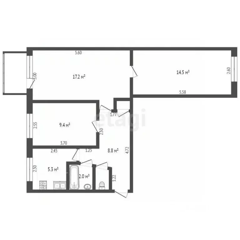 3-к кв. Мордовия, Саранск Серадзская ул., 32 (58.5 м) - Фото 0