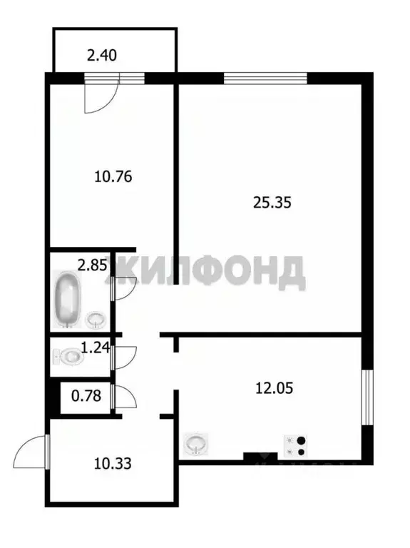 2-к кв. Новосибирская область, Новосибирск ул. Татьяны Снежиной, 49/3 ... - Фото 0