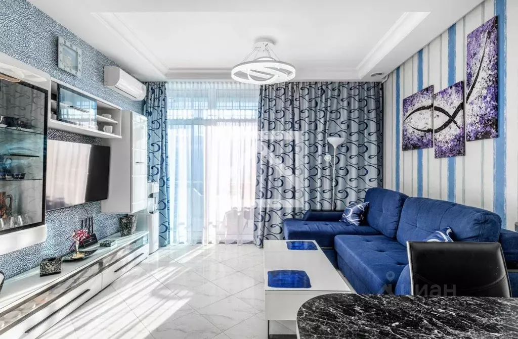 2-к кв. Крым, Ялта муниципальный округ, Ливадия пгт ул. Виноградная, ... - Фото 1