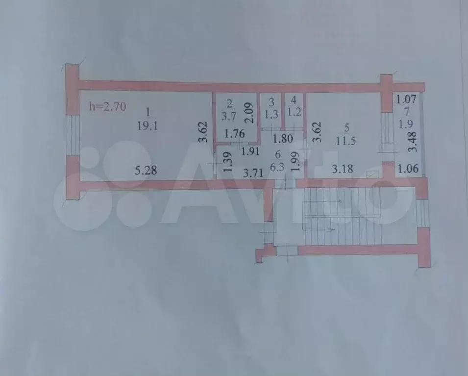 1-к. квартира, 45 м, 5/5 эт. - Фото 0