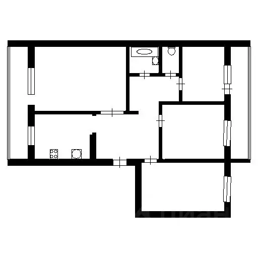 4-к кв. Иркутская область, Усть-Илимск просп. Мира, 64 (80.3 м) - Фото 1