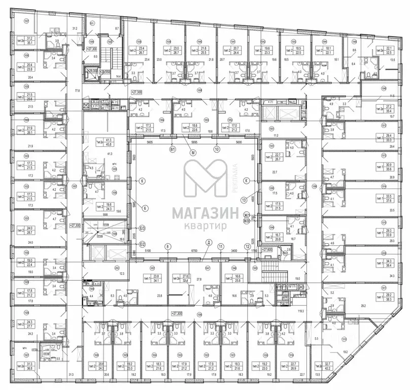 Студия Санкт-Петербург Херсонский проезд, 6 (45.8 м) - Фото 1
