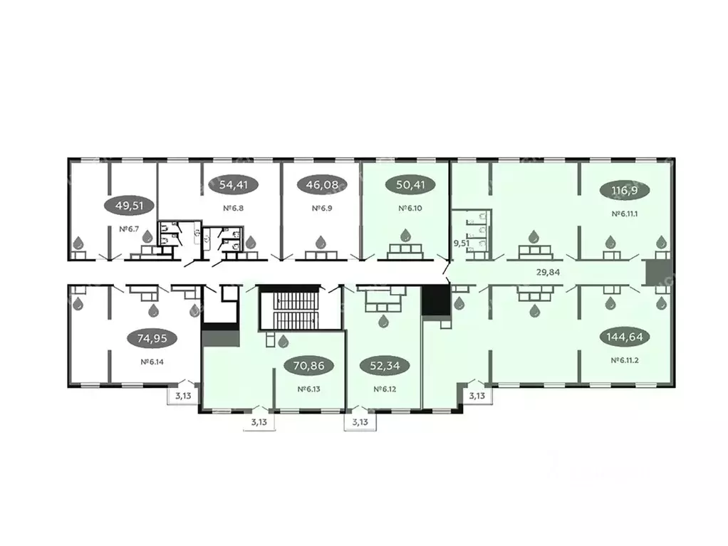 Офис в Санкт-Петербург Коломяжский просп., 19 (481 м) - Фото 2