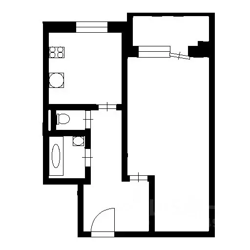 1-к кв. Санкт-Петербург Ситцевая ул., 11к1 (40.1 м) - Фото 2