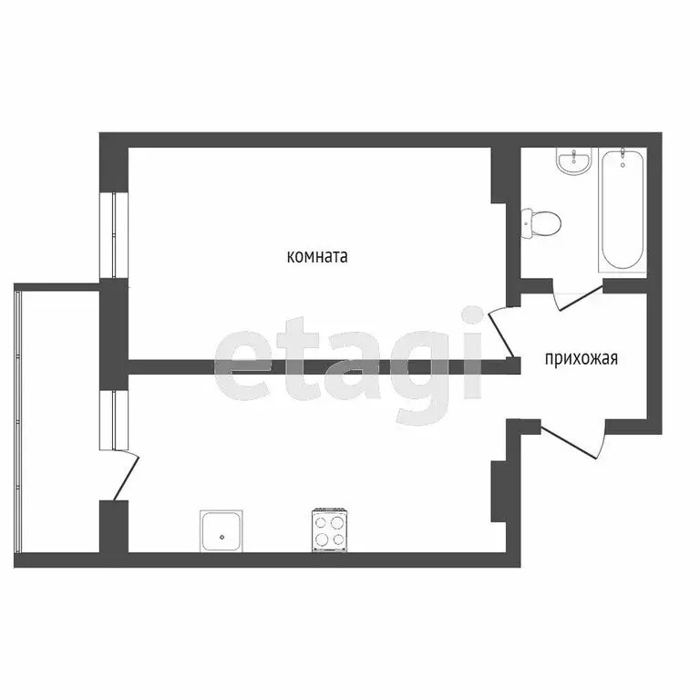 1-комнатная квартира: Иркутск, улица Безбокова, 30/7 (47.7 м) - Фото 1