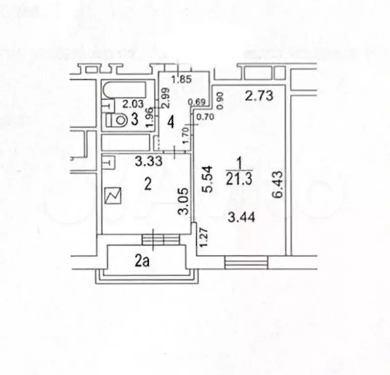 1-к. квартира, 40 м, 6/16 эт. - Фото 0