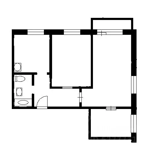 3-к кв. Башкортостан, Уфа ул. Пушкина, 45 (60.0 м) - Фото 2