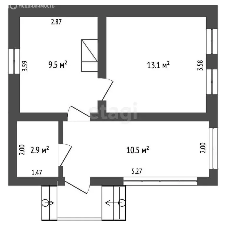 Дом в Льговское, улица Шемьи-Заде, 60 (36 м) - Фото 1
