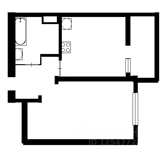 1-к кв. Санкт-Петербург ул. Летчика Лихолетова, 14к2 (35.0 м) - Фото 0