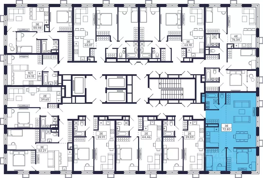 2-к кв. Московская область, Красногорск Павшино мкр, Тетрис жилой ... - Фото 1