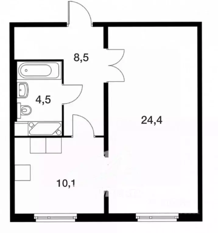 1-к кв. Москва Варшавское ш., 141к13 (47.5 м) - Фото 1