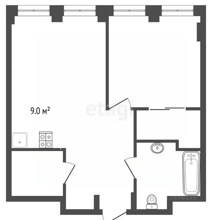 2-к кв. Москва бул. Братьев Весниных, 1 (45.7 м) - Фото 2