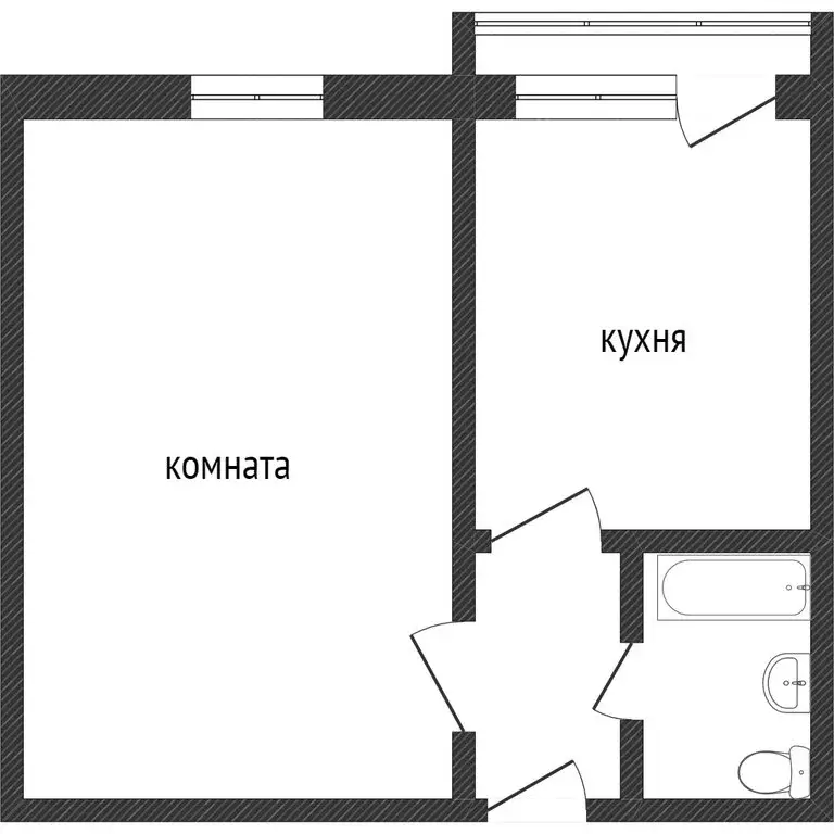 1-комнатная квартира: Златоуст, Дворцовая улица, 7 (30.3 м) - Фото 1