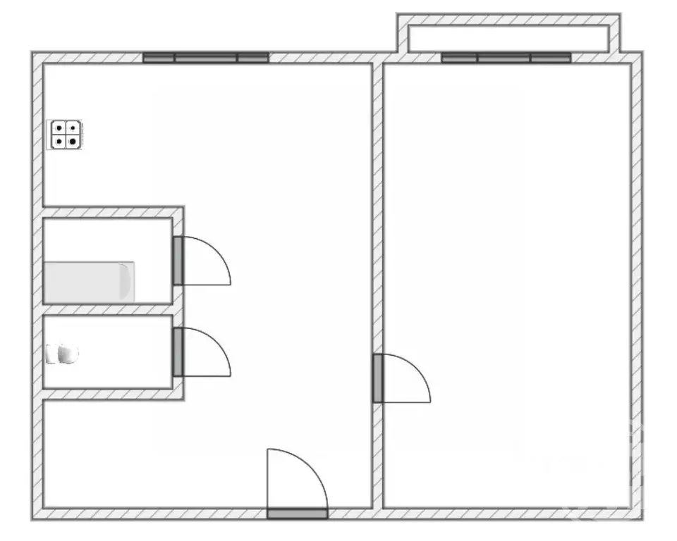 1-к кв. Ленинградская область, Выборгский район, Рощино пгт ул. ... - Фото 2