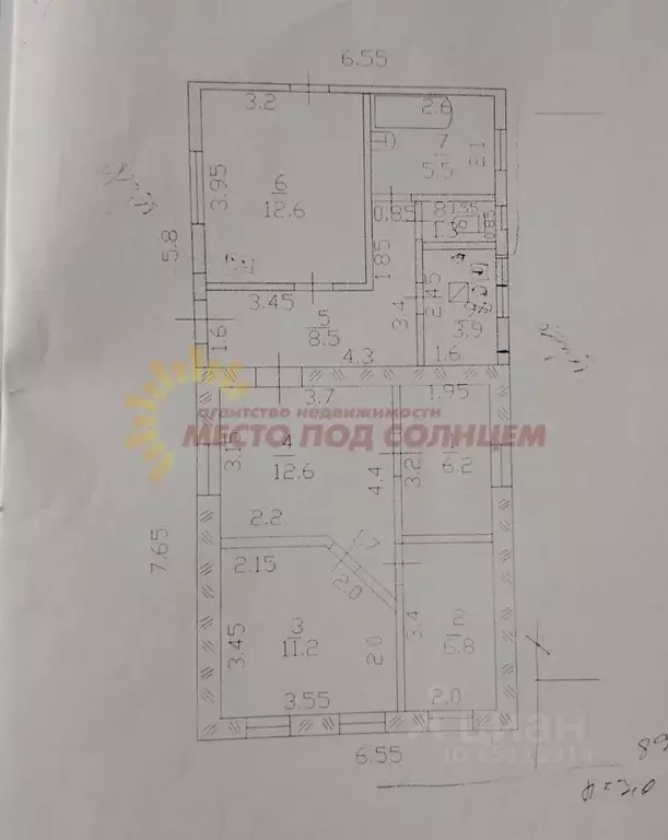 Дом в Краснодарский край, Ейский район, Должанская ст-ца Никольский ... - Фото 1