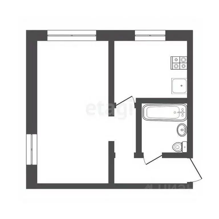 1-к кв. Ростовская область, Таганрог ул. Менделеева, 4 (31.0 м) - Фото 1