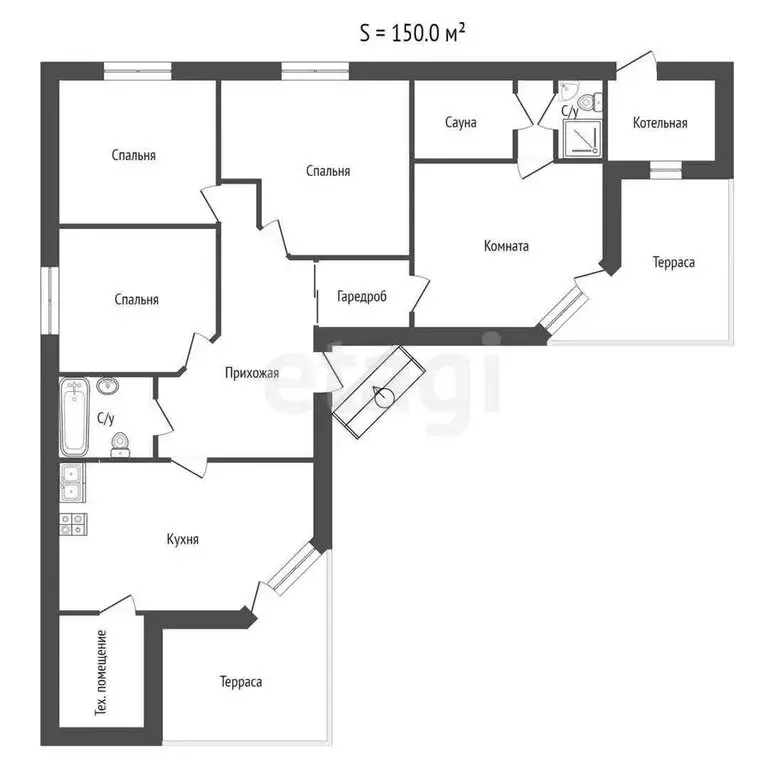 Дом в посёлок Виноградный, Северная улица (150 м) - Фото 2