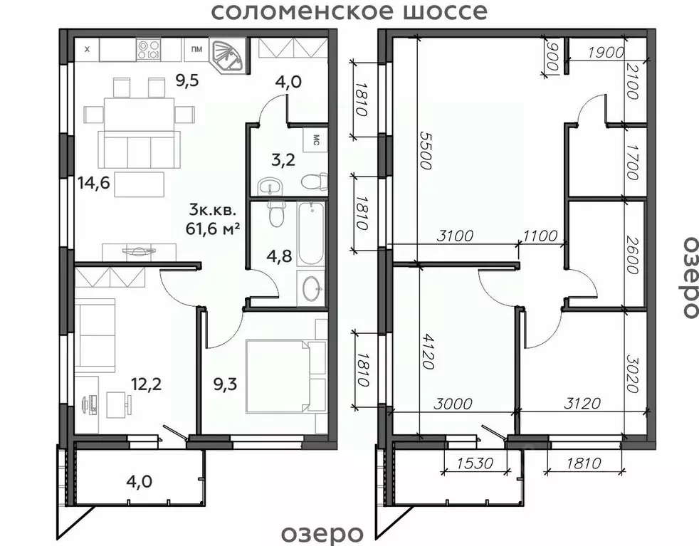 3-к кв. Карелия, Петрозаводск Район Северная промзона, Вороний Наволок ... - Фото 0