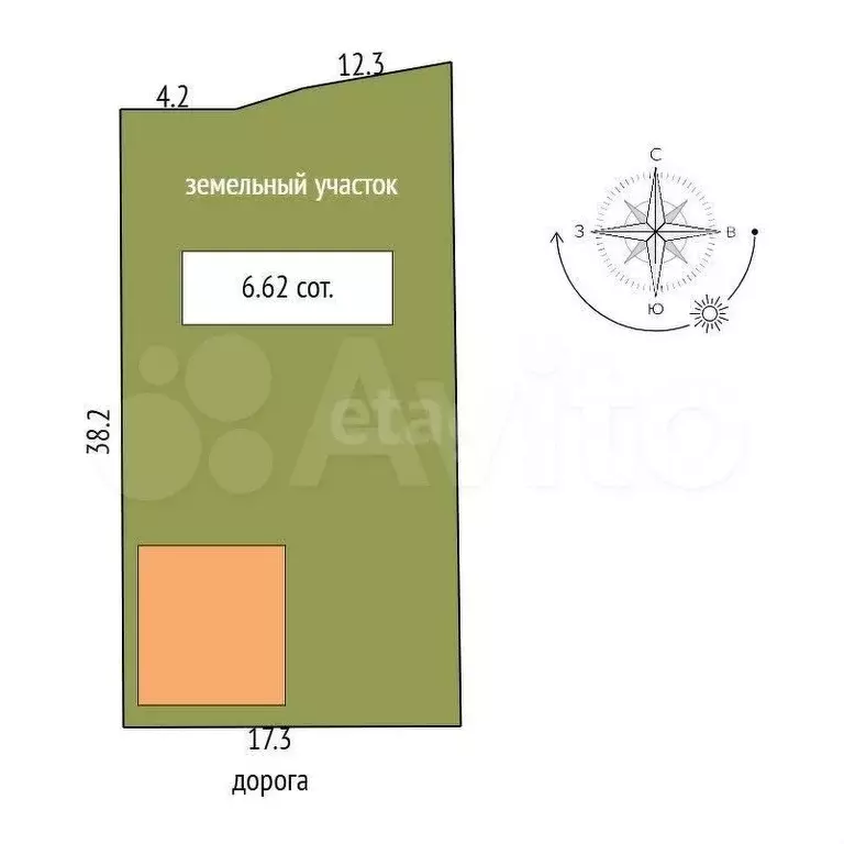 Дом 73,2 м на участке 6,62 га - Фото 1