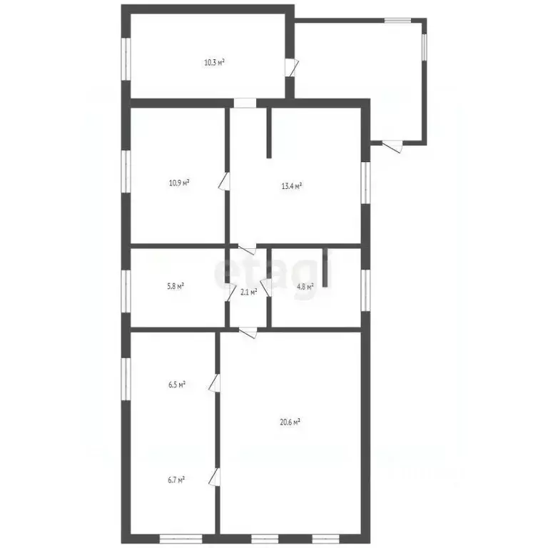 Дом в Кемеровская область, Кемерово Елыкаевская ул., 103 (82 м) - Фото 1