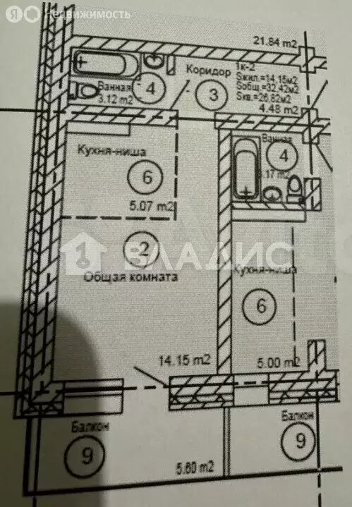 Квартира-студия: Улан-Удэ, 115-й микрорайон, 10 (28.5 м) - Фото 1