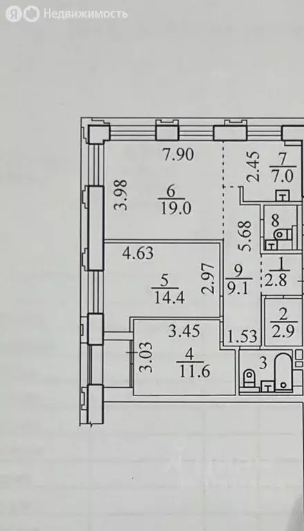 3-комнатная квартира: Новосибирск, улица Кирова, 50 (76 м) - Фото 0
