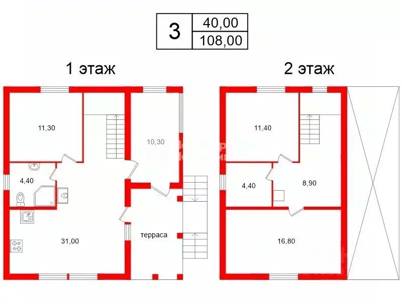 Дом в Ленинградская область, Выборгский район, Красносельское с/пос, ... - Фото 2