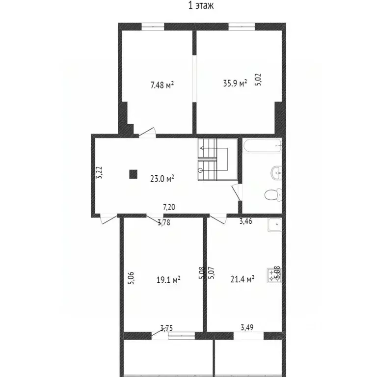 4-к кв. Белгородская область, Белгород ул. Щорса, 57 (137.6 м) - Фото 1