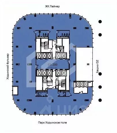 Офис в Москва Ходынский бул., 20Ас1 (1180 м) - Фото 2