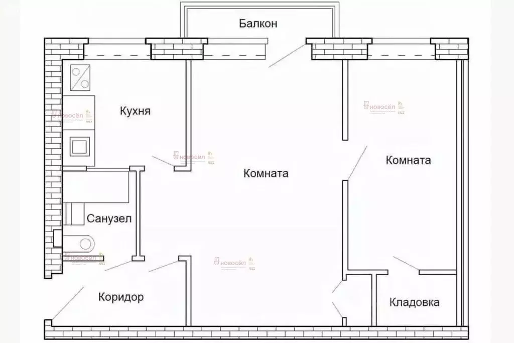 2-комнатная квартира: Екатеринбург, улица Авиаторов, 15 (41.9 м) - Фото 0