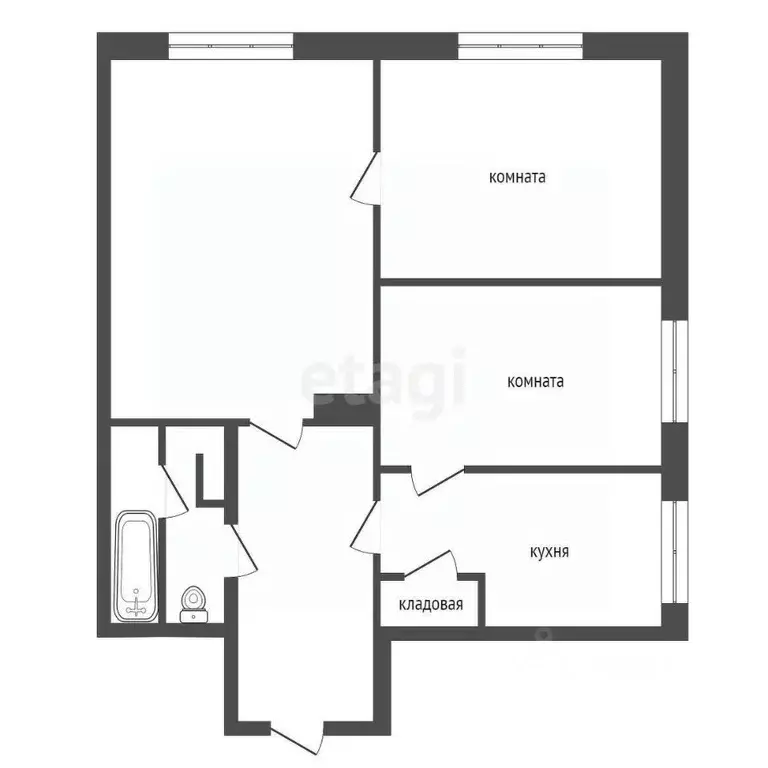 3-к кв. Красноярский край, Сосновоборский муниципальный округ, с. ... - Фото 2