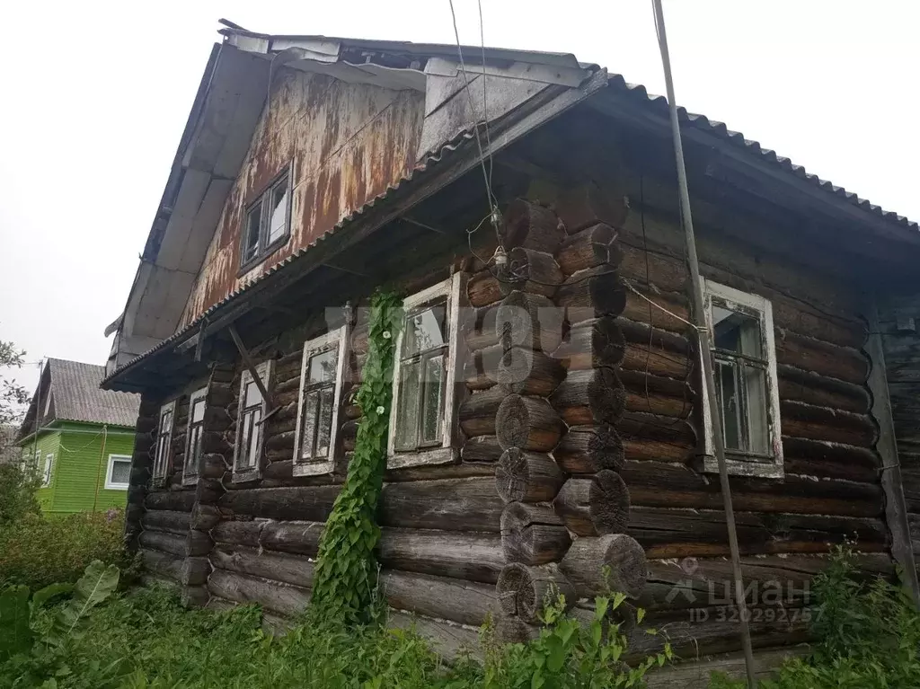 Дом в Вологодская область, д. Митенское (Березниковский сельсовет)  ... - Фото 1